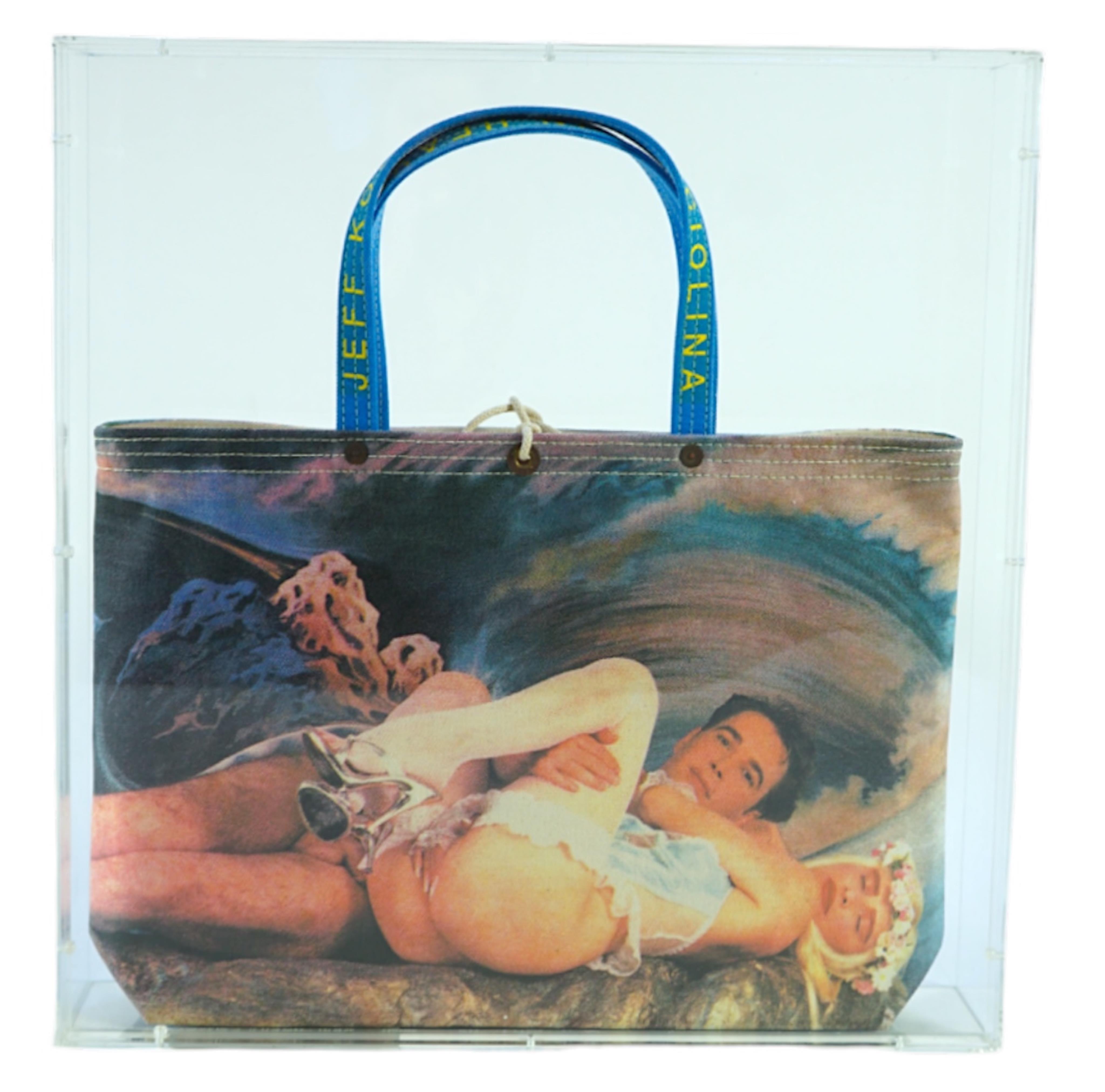 A Jeff Koons signed limited edition screen printed bag